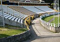 Gradas inferiores de la tribuna oeste.