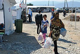 A UNHCR refugee camp at Baharka, Iraq