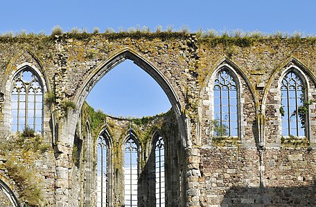 Ruin of Aulne Abbey in Belgium (1214–1247)