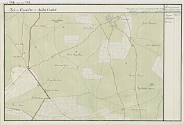 Kort over det tidligere distrikt Curtici, 1782–85