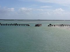 Swing bridge over Gasparilla Sound