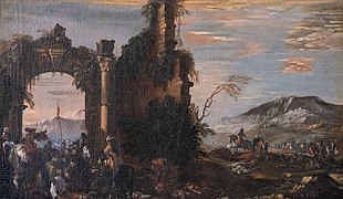 Capriccio con arco Luca Carlevarijs