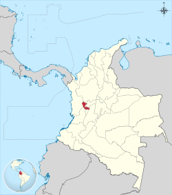 Risaralda shown in red