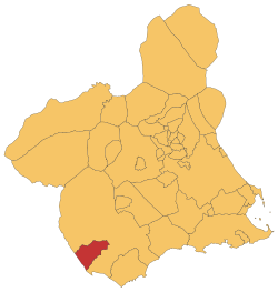 Location in Murcia