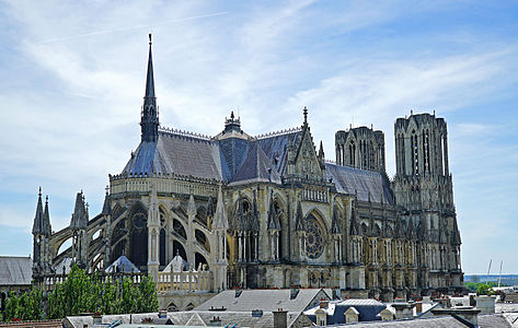 Catedral de Reims vista do noroeste (1211-1345)