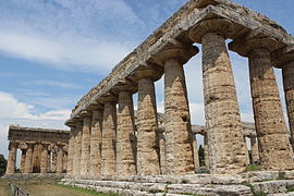 Temple de Poséidon, vue rapprochée.