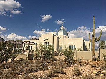 Tucson Arizona Temple, west facade, June 25, 2017