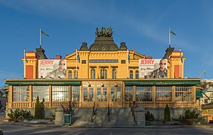 Cirkus, fasad sedd från Djurgårdsvägen, januari 2013.