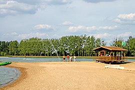 La base de loisirs avec téléski nautique installé en 2006.