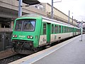 Le X 4720/XR 8717 (vu côté remorque) à la Gare du Nord