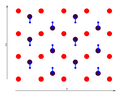 Kristall in einer antiferroischen Phase