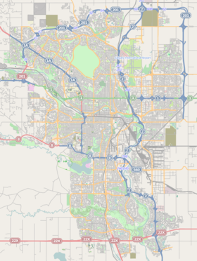 Voir sur la carte administrative de Calgary