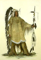 "Xef mandan Mato-tope o cuatro ursos" par George Catlin