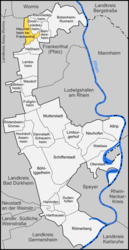 Heuchelheim bei Frankenthal – Mappa