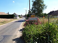 Entrée de Léthuin.