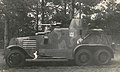 Lithuanian armoured car type Landsverk with Columns of Gediminas 1933.