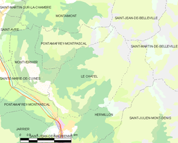 Le Châtel - Localizazion