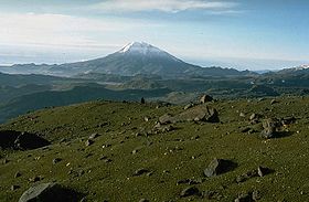 Vue du Nevado del Tolima au dernier plan.