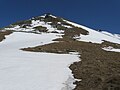 Western view of the Coasta lui Rus peak