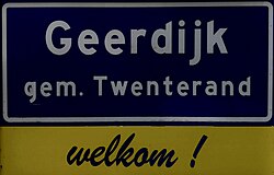 Geerdijk plaatsnaambord