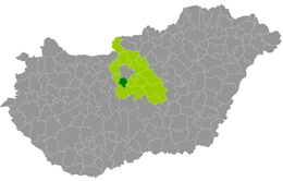 Distret de Szigetszentmiklós - Localizazion