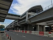 Station structure completed with access to the station still closed off