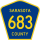 County Road 683 marker