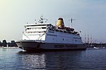 M/S Travemünde, senare bland annat M/S Thjelvar 1997–2003, byggd 1981 för Gedser-Travemünde Ruten A/S[2]