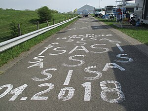 Isasi animatzen Côte de la Redoute, Liège-Bastogne-Liège, 2018