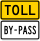 By-pass plate white and toll plate yellow.svg