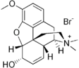 Chemical structure of Codeine methylbromide.