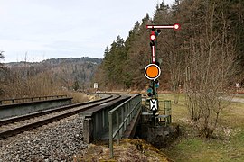 Formeinfahrsignal des Bf Fridingen (2018)