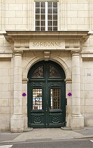 Entrée actuelle de la Sorbonne.