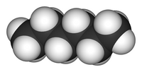 Cấu trúc 3D của phân tử hexan