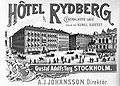 Torin pohjoislaidalla sijaitsi aikoinaan Hotell Rydberg.