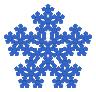 3rd iteration, with center pentagons