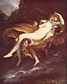 Psyche Lifted Up by Zephyrs (Romantic, ca. 1800) by Pierre-Paul Prud'hon