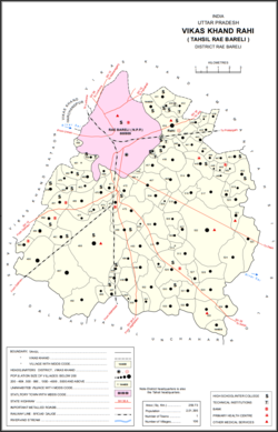 Map showing Bela Bhela (#488) in Rahi CD block