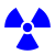 Symbole pour une zone radioactive surveillée.