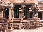 Temple d'Airavatesvara en forme de chariot à Darasuram, Tamil Nadu