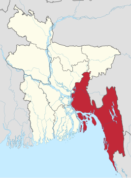 Kaart van Chittagong