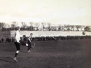 Photo d'une action de jeu d'un match de football