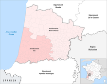 Département Landes Arrondissement 2019.png