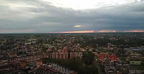 Aerial view of Kohalpur city at dawn