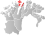 Nordkapp markert med rødt på fylkeskartet
