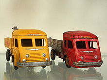 Old Renault toy trucks.JPG