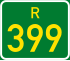 Regional route R399 shield