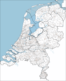 Nederlandse gemeintes per 2013 (zoonder de BES-eilen; aonklikke veur groeter te zien)