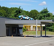 Une Alpine A310 sur l'ancien garage Jacques Henry.