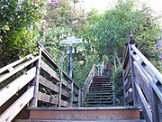 The intersection of Filbert Street and Napier Lane on Telegraph Hill.